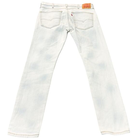 Levi's Men's Skinny Taper Light Wash Denim Jeans Zip Fly Size 38 x 30 - Picture 3 of 9